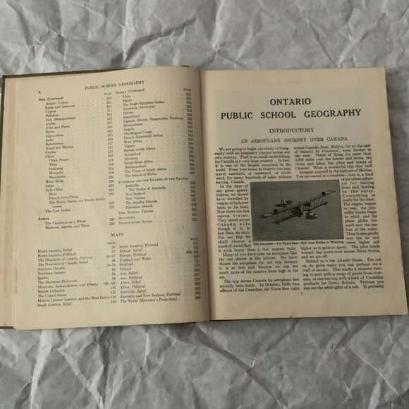 VINTAGE TEXTBOOK - ONTARIO PUBLIC SCHOOL GEOGRAPHY 1938 - Picture 5 of 10
